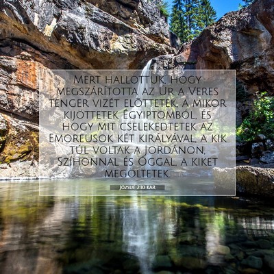 Józsué 2:10 Bibliai vers magyarázata