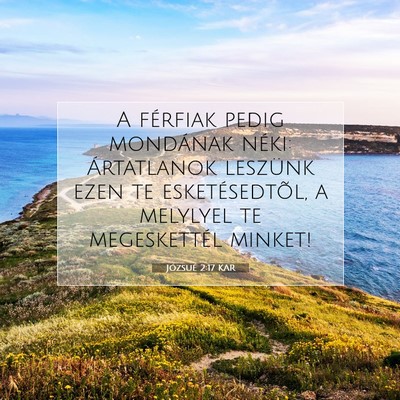Józsué 2:17 Bibliai vers magyarázata