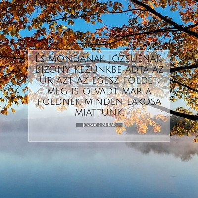 Józsué 2:24 Bibliai vers magyarázata