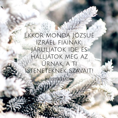 Józsué 3:9 Bibliai vers magyarázata