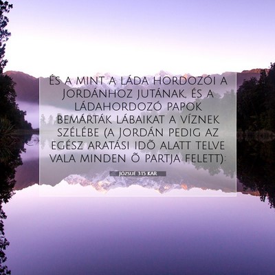 Józsué 3:15 Bibliai vers magyarázata