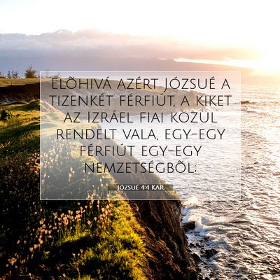 Józsué 4:4 Bibliai vers magyarázata