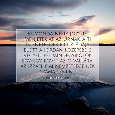 Józsué 4:5 Bibliai vers magyarázata