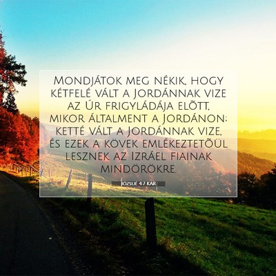 Józsué 4:7 Bibliai vers magyarázata