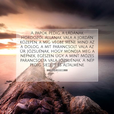 Józsué 4:10 Bibliai vers magyarázata
