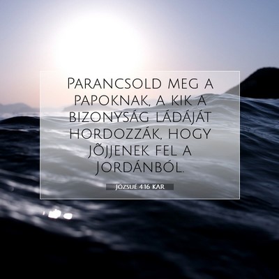 Józsué 4:16 Bibliai vers magyarázata