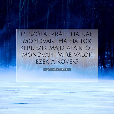 Józsué 4:21 Bibliai vers magyarázata