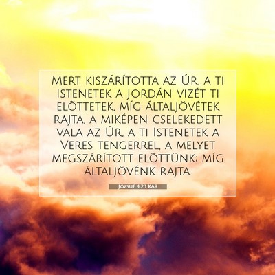Józsué 4:23 Bibliai vers magyarázata