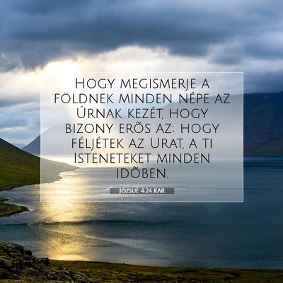 Józsué 4:24 Bibliai vers magyarázata