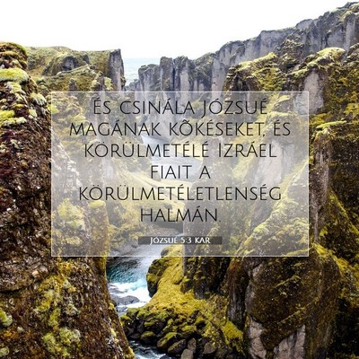Józsué 5:3 Bibliai vers magyarázata