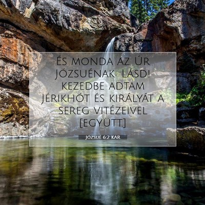 Józsué 6:2 Bibliai vers magyarázata