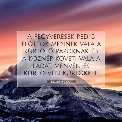 Józsué 6:9 Bibliai vers magyarázata