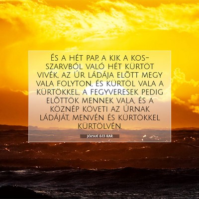 Józsué 6:13 Bibliai vers magyarázata