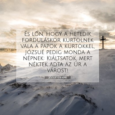Józsué 6:16 Bibliai vers magyarázata