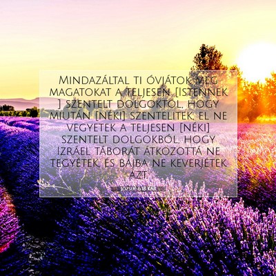 Józsué 6:18 Bibliai vers magyarázata