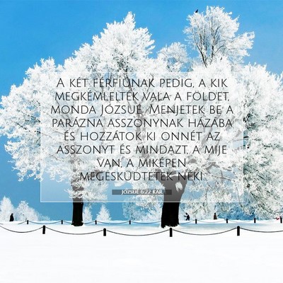 Józsué 6:22 KAR Bibliai verskép