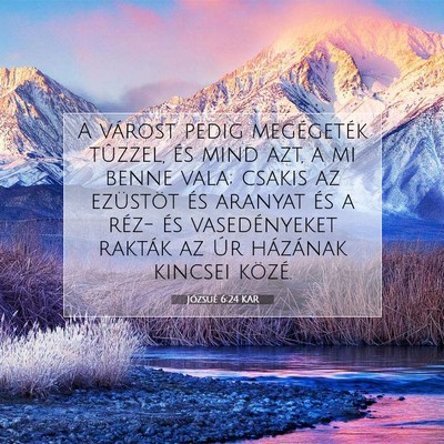 Józsué 6:24 Bibliai vers magyarázata