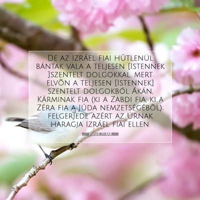 Józsué 7:1 Bibliai vers magyarázata