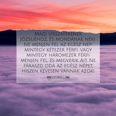 Józsué 7:3 Bibliai vers magyarázata