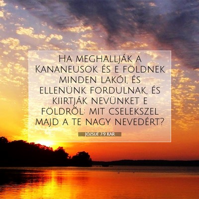 Józsué 7:9 Bibliai vers magyarázata