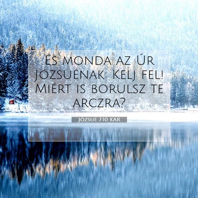 Józsué 7:10 Bibliai vers magyarázata