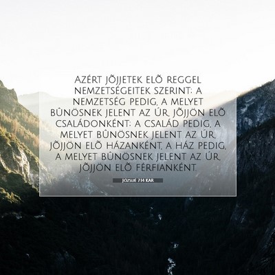 Józsué 7:14 Bibliai vers magyarázata