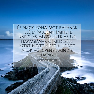 Józsué 7:26 Bibliai vers magyarázata