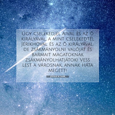Józsué 8:2 Bibliai vers magyarázata
