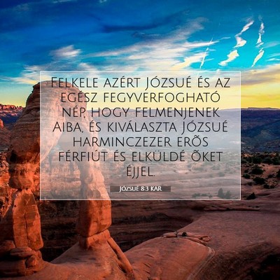 Józsué 8:3 Bibliai vers magyarázata