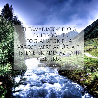 Józsué 8:7 Bibliai vers magyarázata