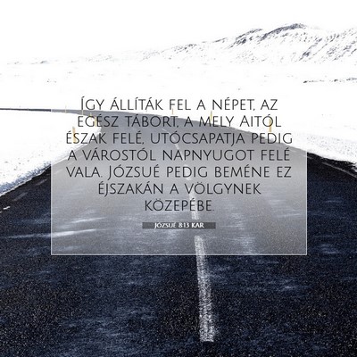 Józsué 8:13 Bibliai vers magyarázata
