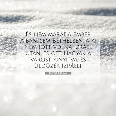 Józsué 8:17 Bibliai vers magyarázata