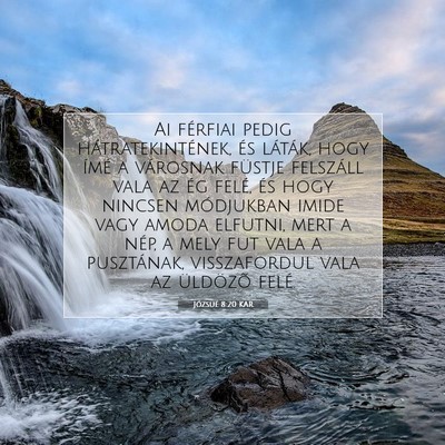 Józsué 8:20 Bibliai vers magyarázata