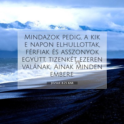 Józsué 8:25 Bibliai vers magyarázata