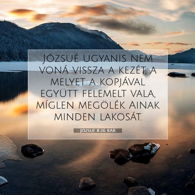 Józsué 8:26 Bibliai vers magyarázata