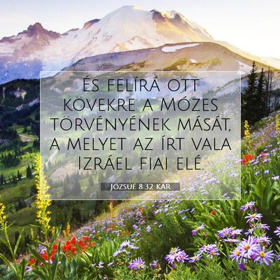 Józsué 8:32 Bibliai vers magyarázata