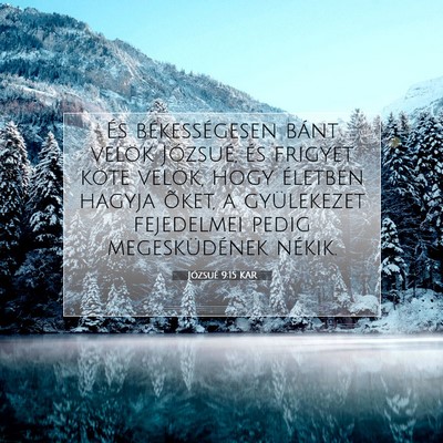 Józsué 9:15 Bibliai vers magyarázata