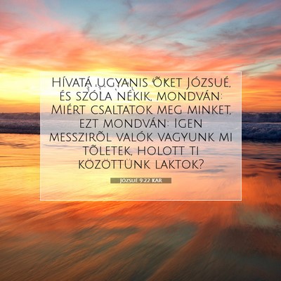 Józsué 9:22 Bibliai vers magyarázata