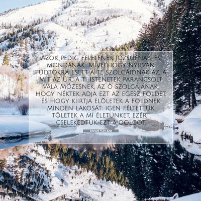 Józsué 9:24 Bibliai vers magyarázata