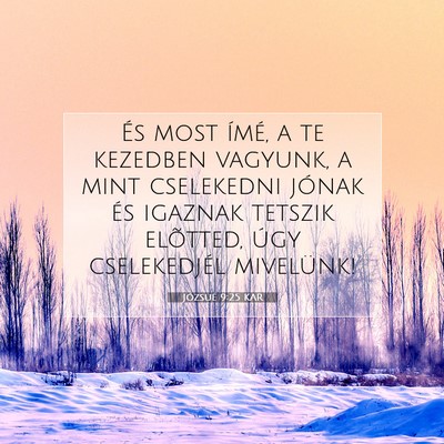 Józsué 9:25 Bibliai vers magyarázata