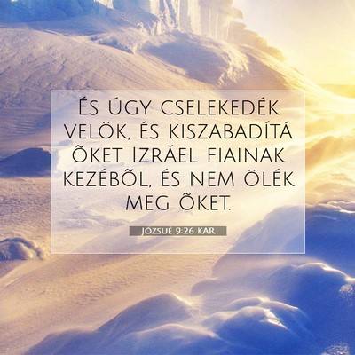 Józsué 9:26 Bibliai vers magyarázata