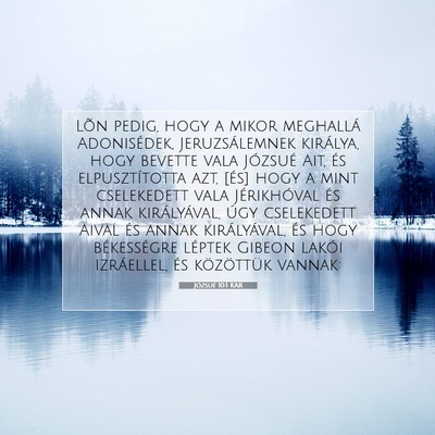 Józsué 10:1 Bibliai vers magyarázata