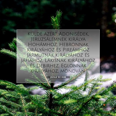 Józsué 10:3 Bibliai vers magyarázata