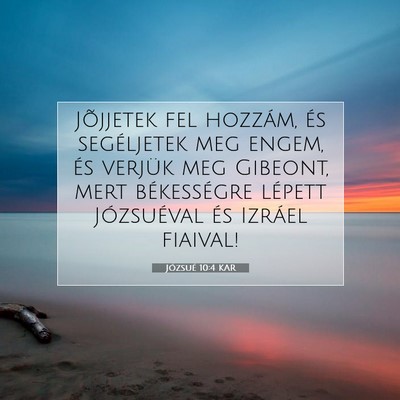 Józsué 10:4 Bibliai vers magyarázata