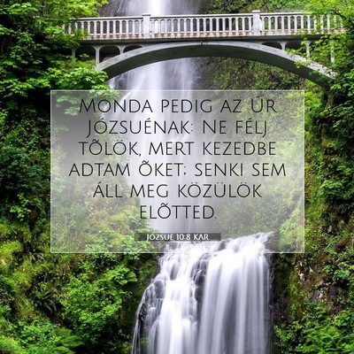 Józsué 10:8 Bibliai vers magyarázata