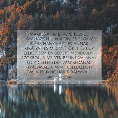 Józsué 10:28 Bibliai vers magyarázata
