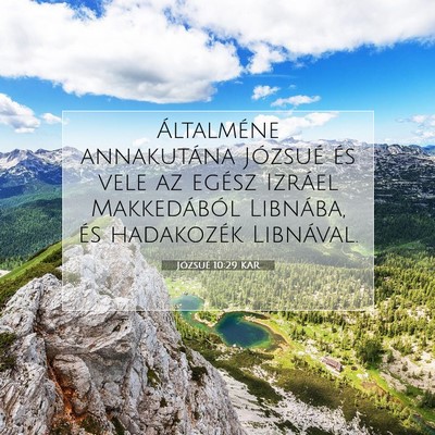 Józsué 10:29 Bibliai vers magyarázata