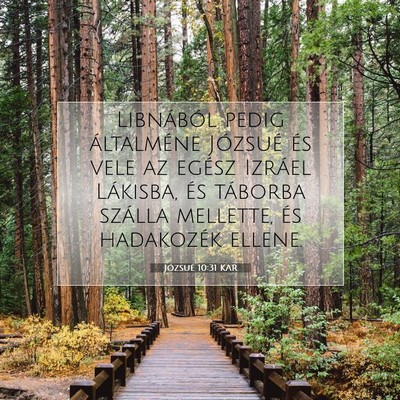 Józsué 10:31 Bibliai vers magyarázata