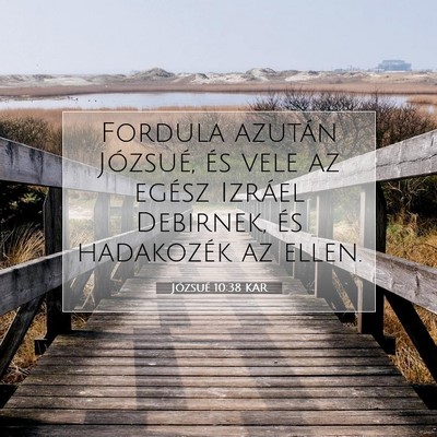 Józsué 10:38 Bibliai vers magyarázata