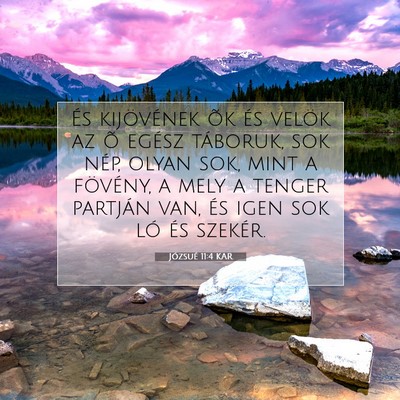 Józsué 11:4 Bibliai vers magyarázata